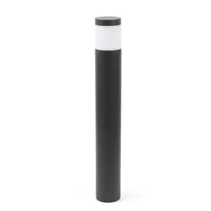 Luminosa Plim Outdoor LED 2 Dark Grey Bollard 10W 3000K IP65