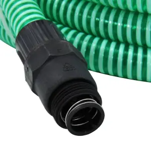 Berkfield Suction Hose with PVC Connectors 7 m 22 mm Green