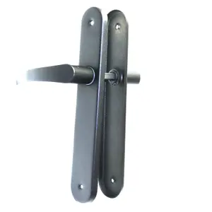 Modern Silver Interior Door Handle Set with Sleek Lever Design and Backplate, Ideal for Bedroom and Bathroom Doors, Durable