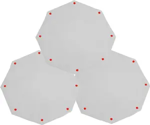 3 Microwave Splatter Screens Guard Food Covers - Stain resistant, washable and reusable - Each Measure 33cm Diameter