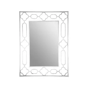 Interiors by Premier Merlin Silver Leaf Wall Mirror