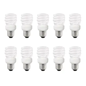 Crompton Lamps 10PC Warm White Mini Spiral 10W 650lm 2700K E14 Bulbs