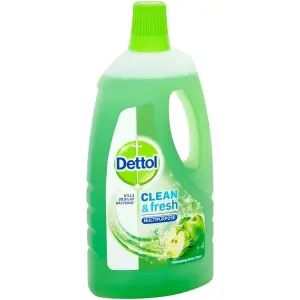 Dettol Power and Fresh Multi Purpose Cleaner, Refreshing Green Apple, 1L (Pack of 12)