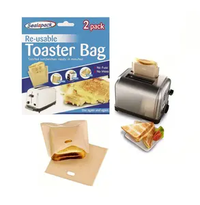 8 Reusable Toaster Bags Toastie Toast Pockets