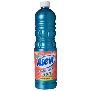 Asevi 21143 Concentrated Floor Cleaner, Cyan, 1 Litre (blue) (Pack of 12)