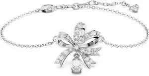 SWAROVSKI Volta Rhodium Plated Cubic Zirconia Bow Bracelet - SWAROVSKI Bracelets