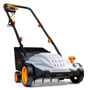 VonHaus Lawn Scarifier, Aerator & Grass Rake Electric 1500W, Dethatch/Rake Grass, Aerates Soil, 30L Box, 10m Cable, 4 Heights