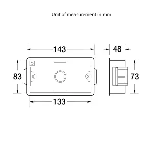 Appleby 47mm Double Dry lining box