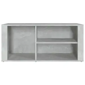 Berkfield Shoe Cabinet Concrete Grey 100x35x45 cm Engineered Wood