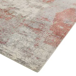 Red Handmade Luxurious Modern Abstract Rug Easy to clean Living Room and Bedroom-240cm X 340cm