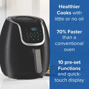 Power XL Vortex Air Fryer -  Black 4.7L