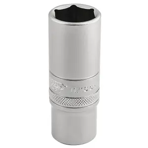 Draper 3/8" Square Drive 6 Point Metric Deep Socket 17mm 16585