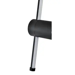 Modern and Sleek Stick Style Ambient LED Wall Light Fitting in Matt Black Sand