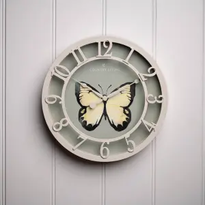 Country Living Outdoor Clock - Butterfly