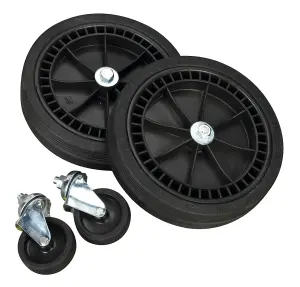 Sealey Wheel Kit for Fixed Compressors - 2 Castors & 2 Fixed COMPKIT5