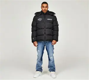 Dripmade Chief Short Puffer Jacket - Black - Size XL