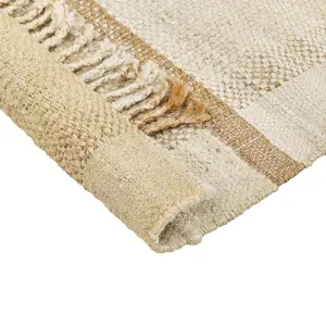 Jute Area Rug 140 x 200 cm Beige YELMEZ