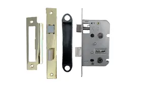 Bathroom Mortice Lock Brass Sashlock 2.5" 64mm Bolt Through Reversable Bath Door