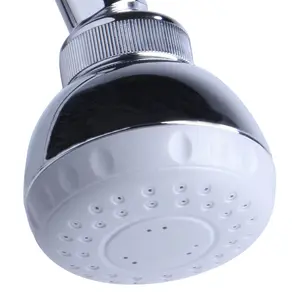 Chrome Commercial Anti Vandal Fixed Shower Head Rub Clean with Wall Arm Outlet