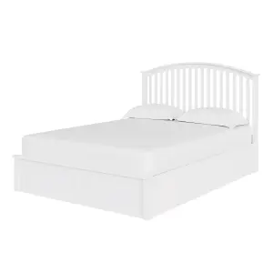 GFW Madrid Wooden Ottoman Bed 135cm Double White