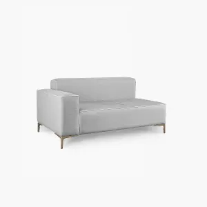 Emelda Grace Cloud Rectangle Corner Sofa - Left Hand - Grey