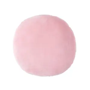 Homescapes Pink Velvet Cushion, 40 cm Round