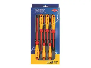 Knipex VDE Insulated Screwdriver Set - 6 Piece Professional Tool Kit