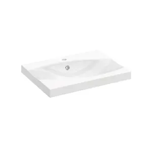 Cove 800mm White Gloss Floorstanding Basin Unit complete with Basin