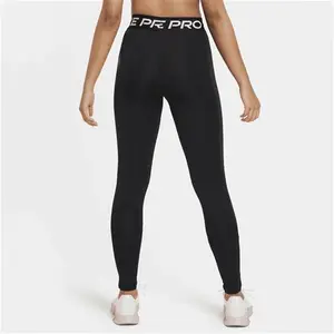 Nike Pro Dri-FIT Older Kids' (Girls') Leggings - Black - Polyester/Elastane