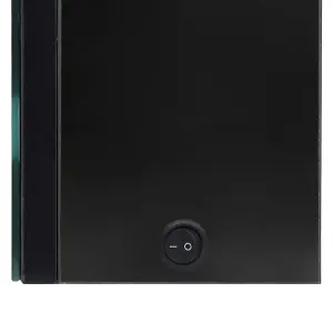 Berkfield LED Bathroom Mirror Cabinet Shining Black 62x14x60 cm