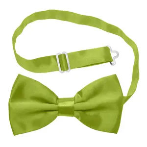 Jade Green Satin Polyester Bow Tie for Casual & Formal Wear, Wedding Party Accessory