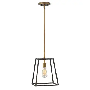 Elstead Fulton 1 Light Ceiling Pendant Bronze, E27