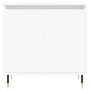 Berkfield Bathroom Cabinet White 58x33x60 cm Engineered Wood