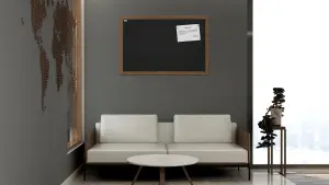 ALLboards Black magnetic chalkboard 200x120 cm wooden frame