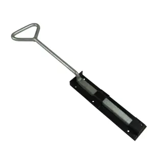 Bow Handle Drop Down Bolt 18" Black (Heavy Duty Garage Door)