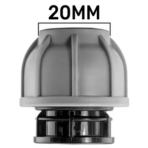 20mm mdpe compression fitting STOP END BUNG for use with 20mm mdpe water supply pipe