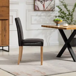 Maiolo Vegan Leather Dining Chairs - Set of 2