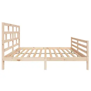 Berkfield Bed Frame Solid Wood Pine 160x200 cm