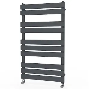 Rinse Flat Panel Anthracite Towel Radiator Bathroom Heated Towel Rail 1000x600mm