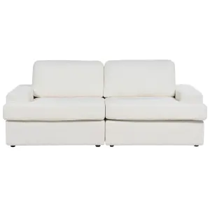 4 Seater Boucle Living Room Set White ALLA