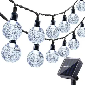 Waterproof Solar Powered Star Fairy String Light in White 7 Meters 50 LED