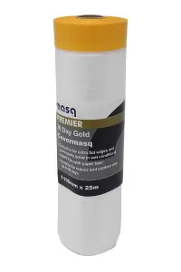 Masq 90 Day Covermasq Gold Plastic Tape & Drape - 1100mm x 25m