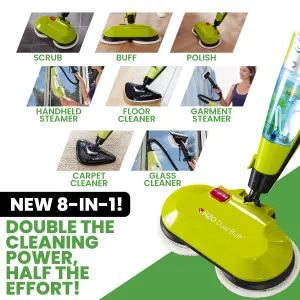 H2O HD 8-in-1 Steam Cleaner, Scrubber, Buffer & Polisher with Dual Buff Technology