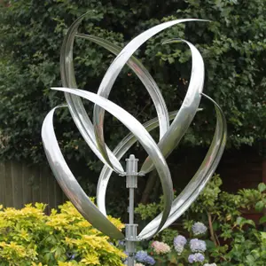 Hampton Garden Wind Sculpture - Silver