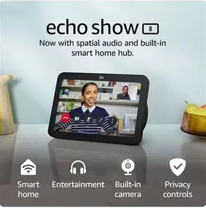 Amazon Echo Show 8 (3Rd Gen) Smart Speaker With 8" Screen & Alexa Voice Recognition & Control