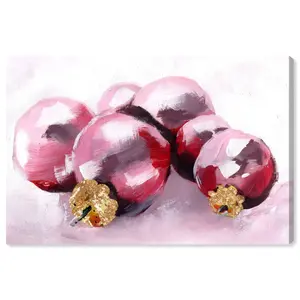 Pink Christmas - Wrapped Canvas Print 25.4 cm H x 38.1 cm W x 3.8 cm D