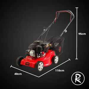 RocwooD Petrol Push Lawnmower 16"