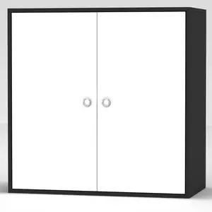 Elyssa 60Cm H x 60Cm W x 30Cm D Wall Cabinet Black/White