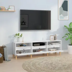 Berkfield TV Cabinet White 150x30x44.5 cm Engineered Wood