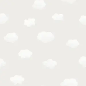 Holden Decor Cloudy Sky Grey Children's Smooth Wallpaper